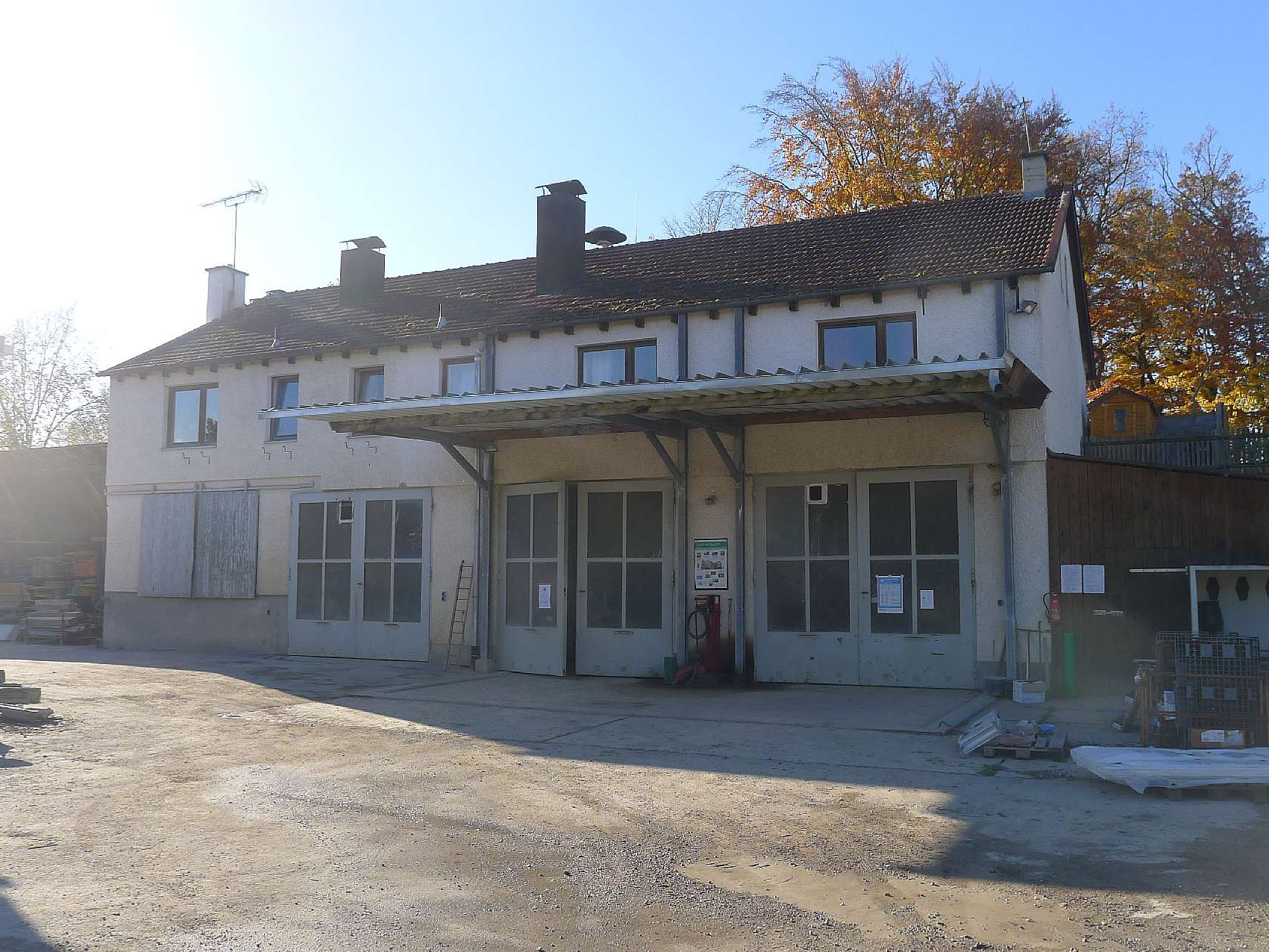 Kaindl Bau Herrsching Breitbrunn - damaliges Lager